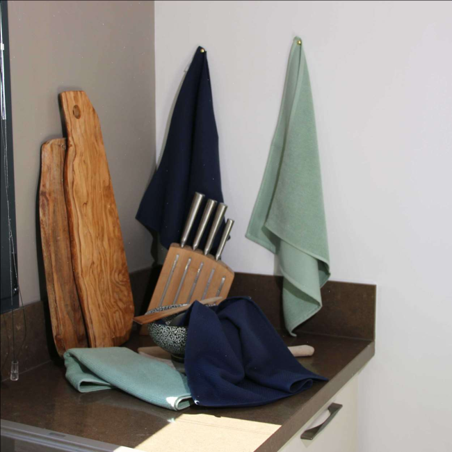 essuie main coton jacquard 50x50 cm doux absorbant salle de bain cuisine