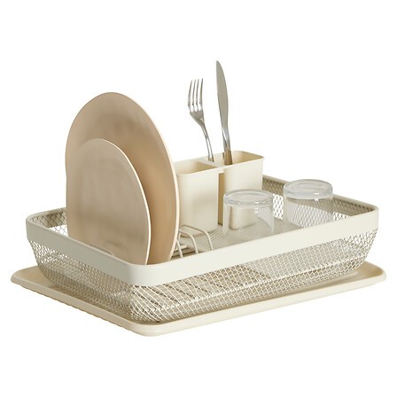 Égouttoir 1 niveau métal argile | 6 assiettes | Irisia Maison Égouttoir 1 niveau métal argile | 6 assiettes | Irisia Maison