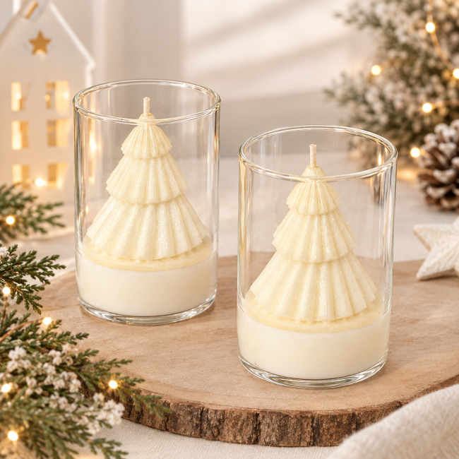 Bougie de Noël Sapin enchanté