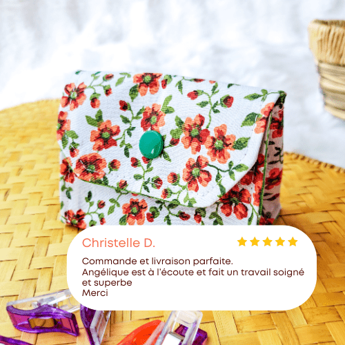 avis client poubelle à fil fleur rougeAngélique La fée En Fil