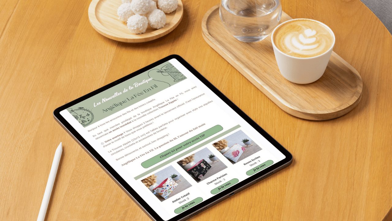 inscription Newsletter Angélique La Fée En Fil