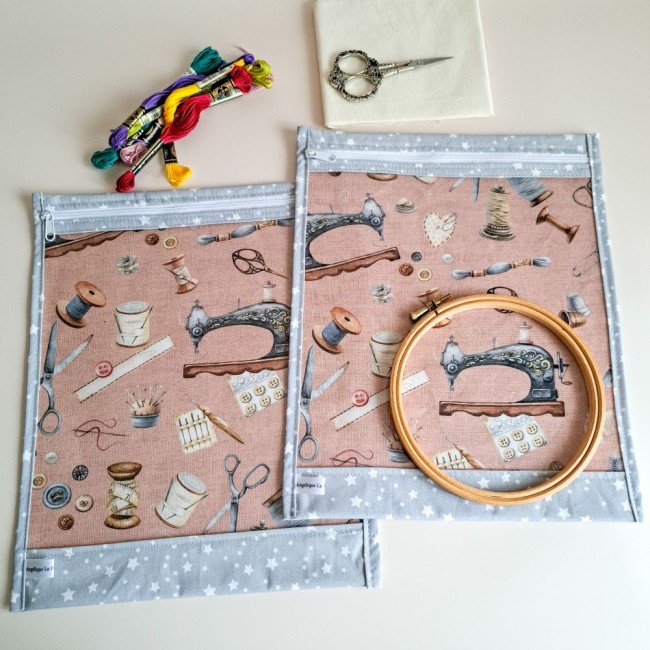 rangement pour broderie avec du vinyle