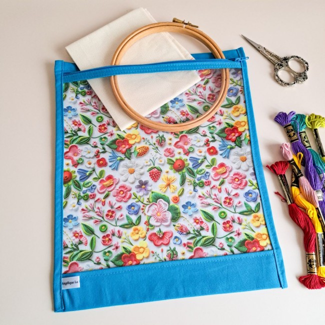 pochette-a-projet-point-de-croix-fleur-mlticolore-broder-bleu-angelique-la-fee-en-fil