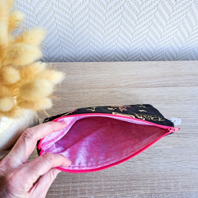 trousse broderie point de croix vintage