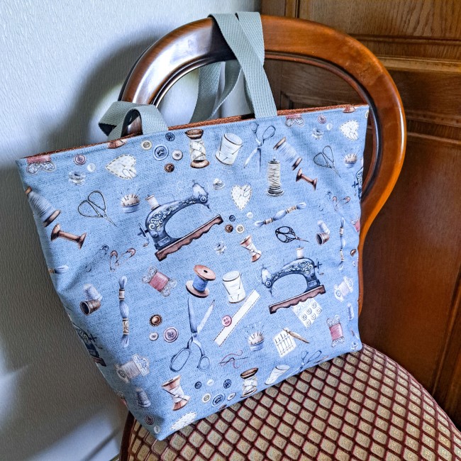 sac cabas tricot - Angélique La Fée En fil sac cabas pour tricot