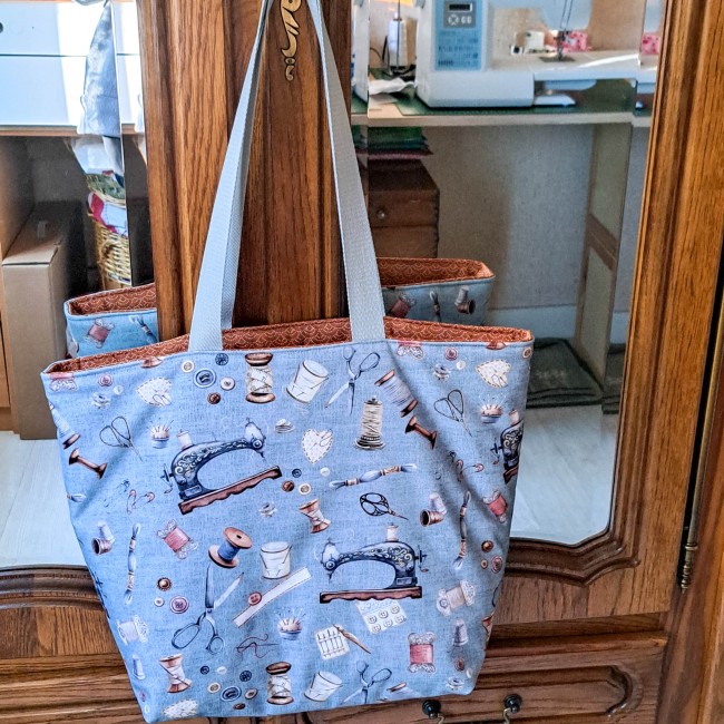 sac cabas broderie point de croix - Angélique La Fée En fil sac cabas pour broderie point de croix