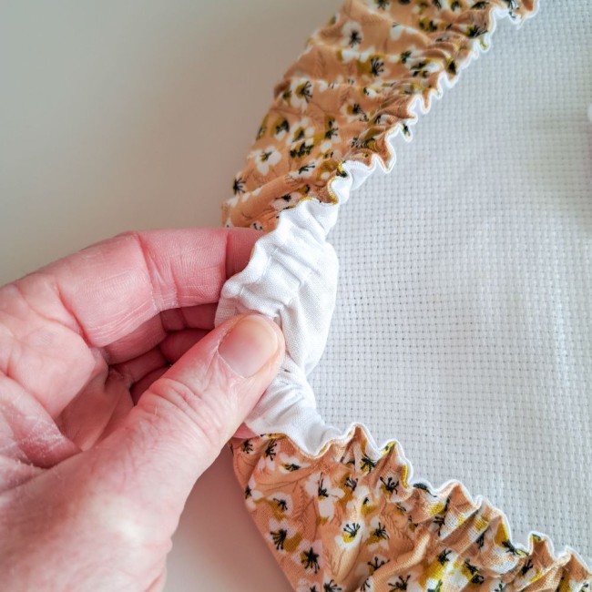 grime guard beige miel élastiqué pour broderie