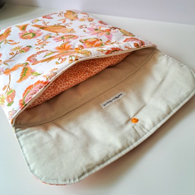 pochette-molletonnée-rangement-cadre-a-broder-broderie-oiseaux-savannah-angelique-la-fee-en-fil pochette molletonnée pour rangement de q-snap