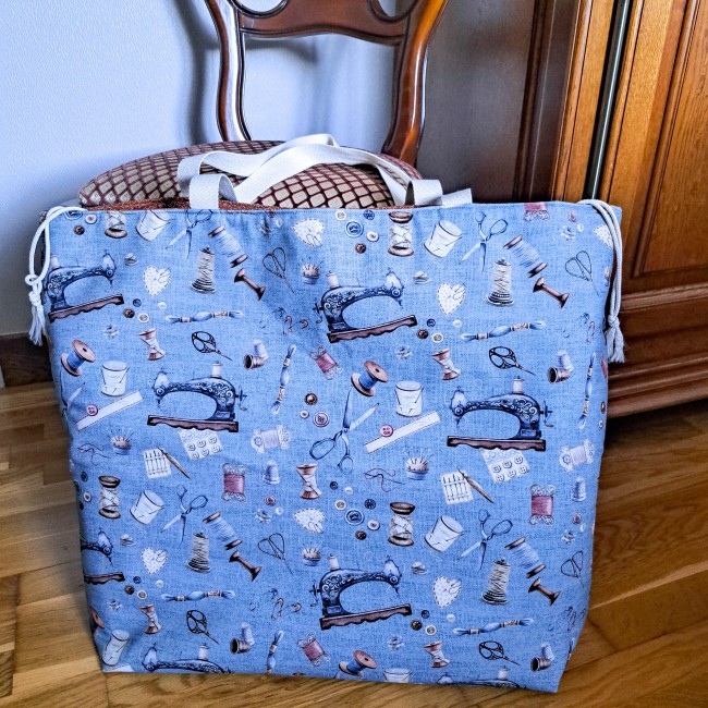 sac cabas xxl travaux d'aiguilles