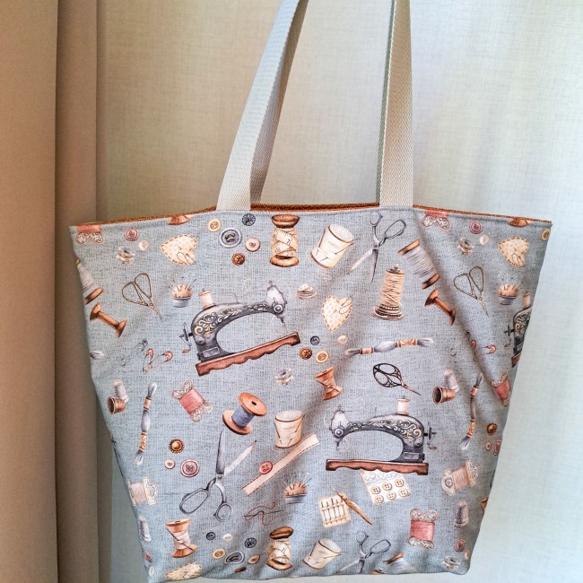 sac cabas travaux d'aiguilles - Angélique La Fée En fil sac cabas travaux d'aiguilles