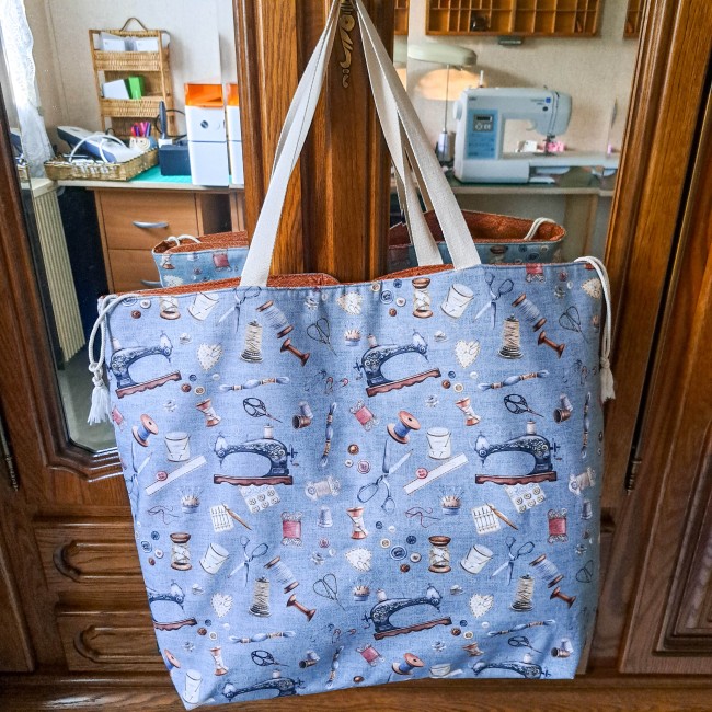 maxi sac cabas tricot