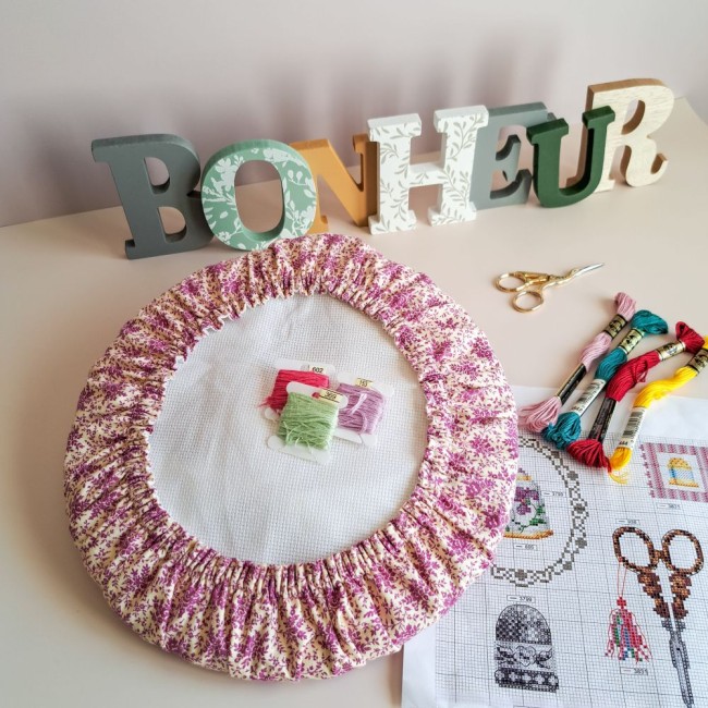 grime guard ros fleur pour tambour à broder