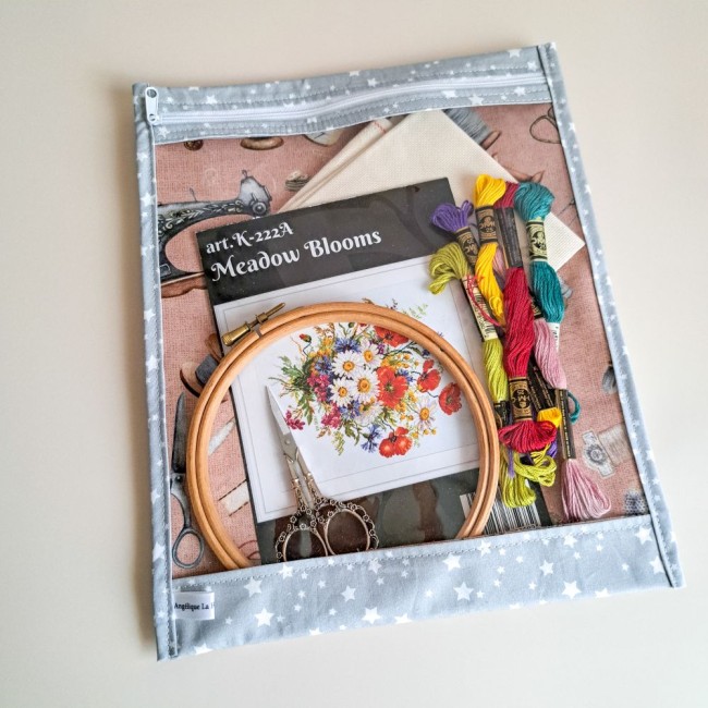 pochette à projet pour point de croix