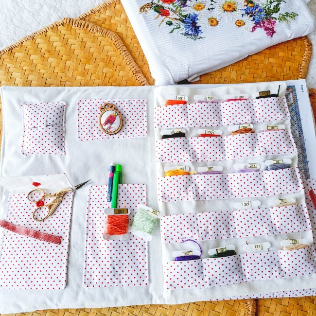 rangement pour point de croix - Angélique la fée En fil-min rangement accessoire broderie fils à broder