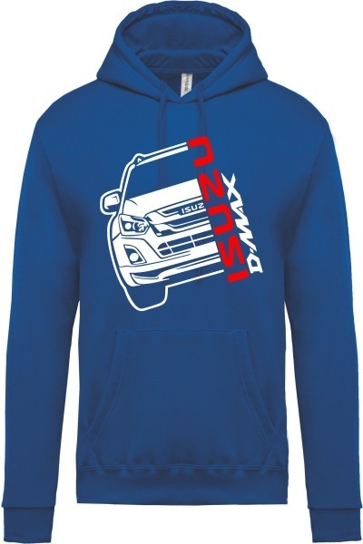 Sweat à capuche Isuzu D-Max bleu royal