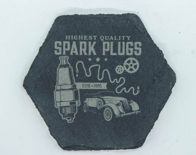 Dessous de verre ardoise Highest Quality Spark Plugs vintage Dessous de verre ardoise Highest Quality Spark Plugs style vintage