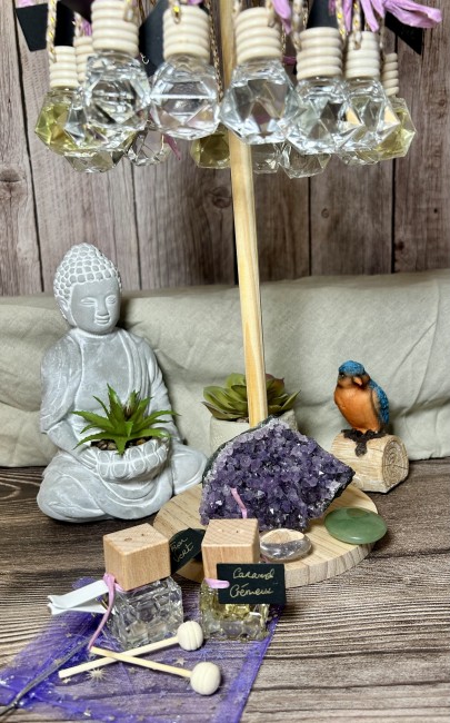 Diffuseur de parfum pour voiture Flamme Féline fabrication artisanale