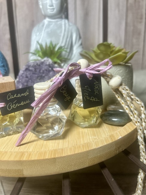 Diffuseur de parfum pour voiture Flamme Féline fabrication artisanale