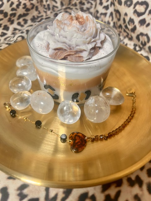 Bougie Bijou Léopard et Pivoine Bougie Léopard