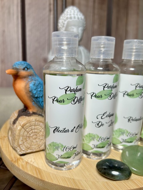 Recharge de parfum artisanal pour reed diffuseur de Flamme Féline