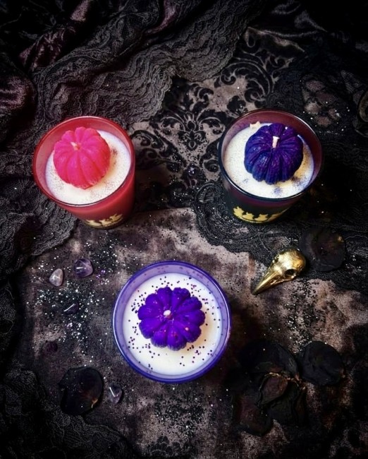 Bougie parfumée Citrouille Glam&Rock sans phtalates sans CMR Collection Halloween Flamme Féline 