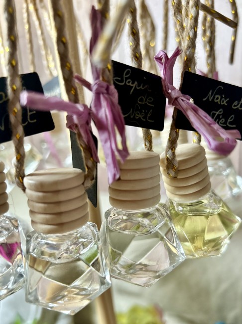 Diffuseur de parfum pour voiture Flamme Féline fabrication artisanale