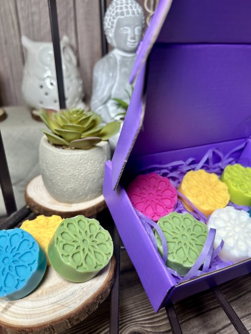 Offrez vous un moment de détente absolue avec les fondants aux parfums zen et relaxants ! Coffret Tranquillité ! Découverte des parfums zen de Flamme Féline