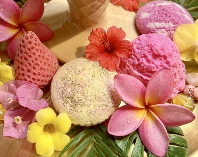 Bougie Gourmande  Sorbet Fraise Citron - 2 en 1 - bougie 120g et Fondants 100g - le mix idéale !