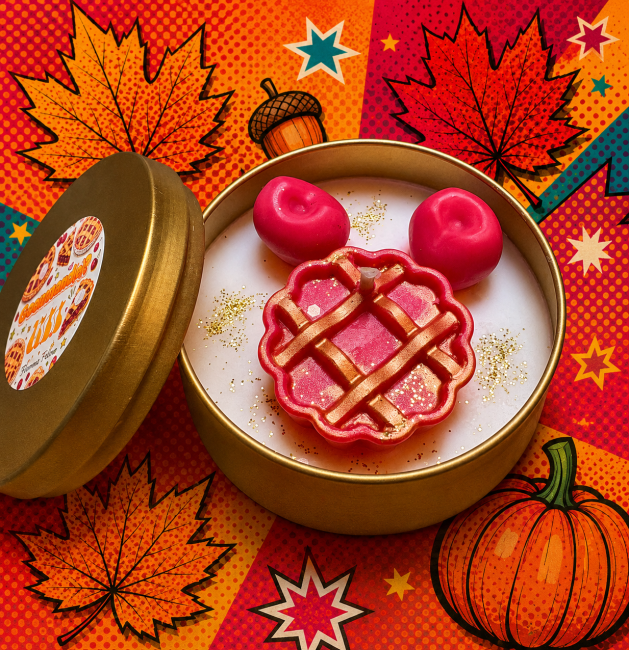 Bougie parfumée cherry pie 180g flamme féline