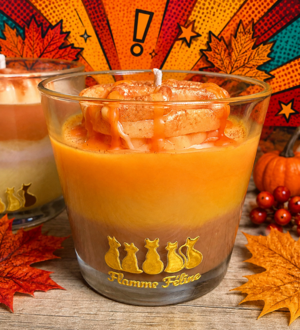 Grande bougie parfumée douceur du canada Bougie parfumée douceur du canada 280g flamme féline