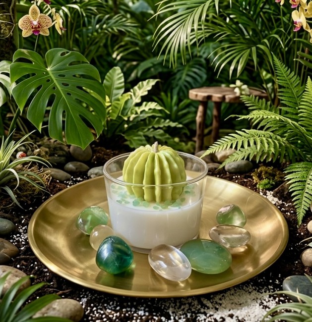 Bougie Citronnelle Cactus - l'arme anti-moustique
