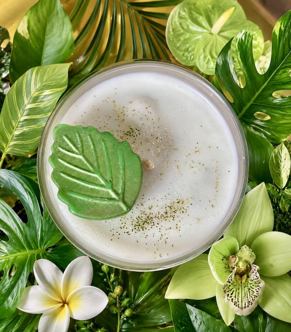 Bougie artisanale mojito boisson tendance de l'été rafraichissante et solaire pour un avant gout de vacances