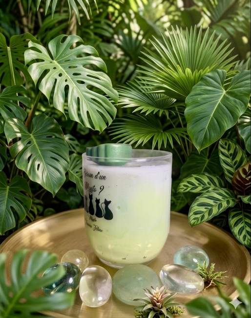 Bougie artisanale mojito boisson tendance de l'été rafraichissante et solaire pour un avant gout de vacances