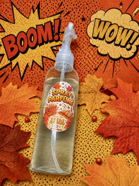 Spray parfumé automnal tout textile flamme féline