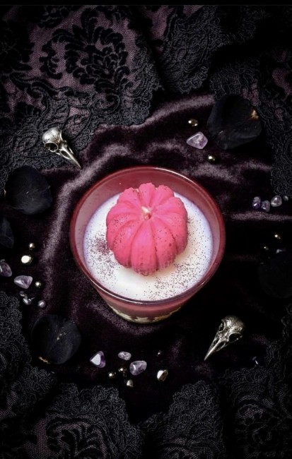 Bougie parfumée Citrouille Glam&Rock sans phtalates sans CMR Collection Halloween Flamme Féline 