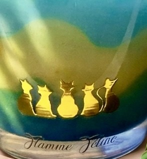 bougie artisanale tropicale au monoï flamme féline bougie artisanale Monoï aloha dégradé de couleur décor tropical