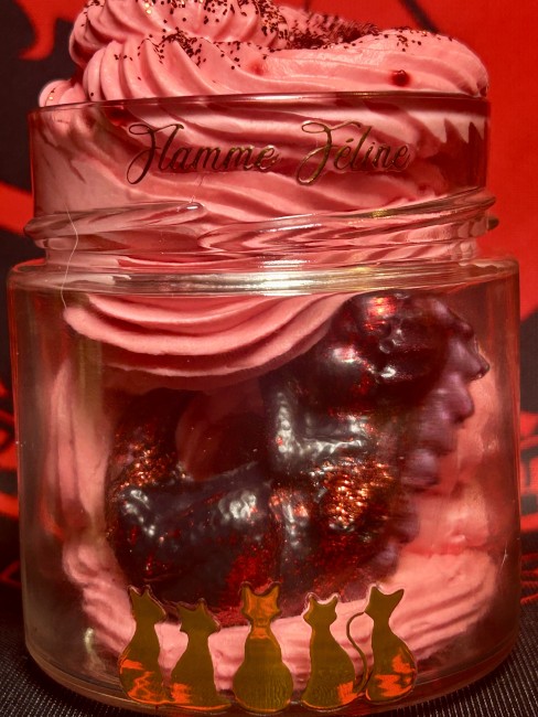 Bougie House of the Dragon Bougie artisanale cire de soja chantilly rouge bébé dragon noir ou vert Team Black ou Green House of the Dragon