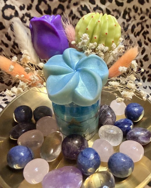 Bouquets éternels - fleurs en cire végétale - évasion tropicale - coco solaire - produit 3 en 1 - bouquet- fondants parfumés - bougie
