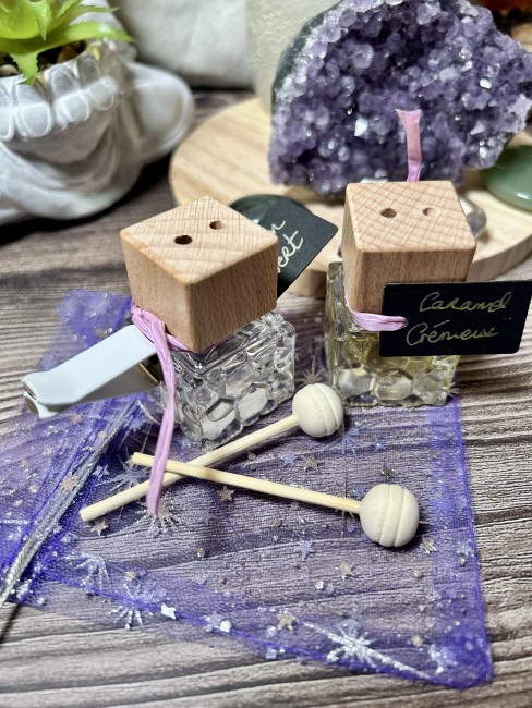 Diffuseur de parfum pour voiture Flamme Féline fabrication artisanale