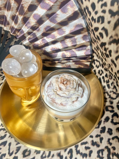 Bougie Bijou Léopard et Pivoine Bougie Léopard