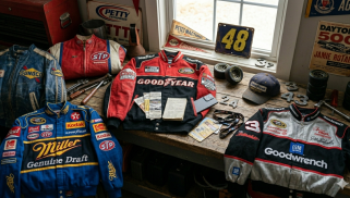 varsity jacket teddy nascar USA