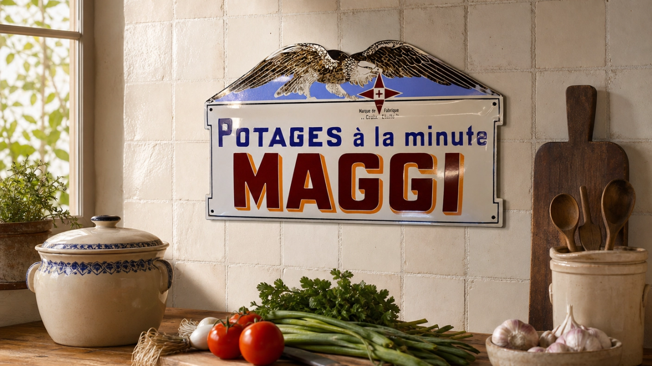 Plaque émaillée Maggi