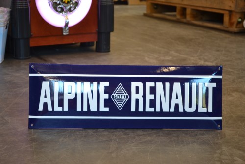 plaque emaillee alpine 