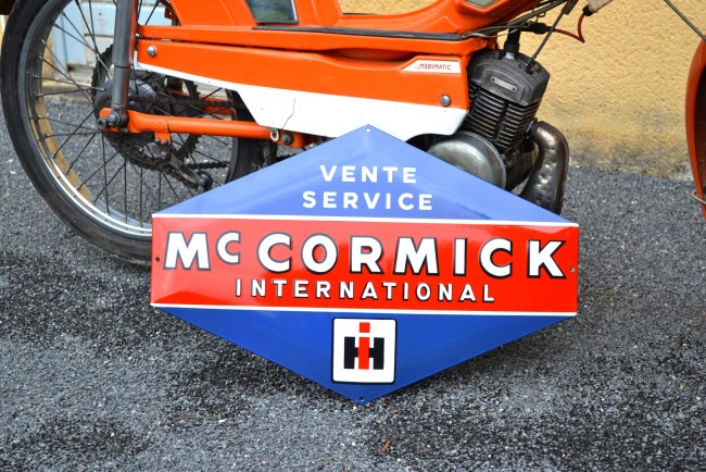 plaque émaillée tracteur