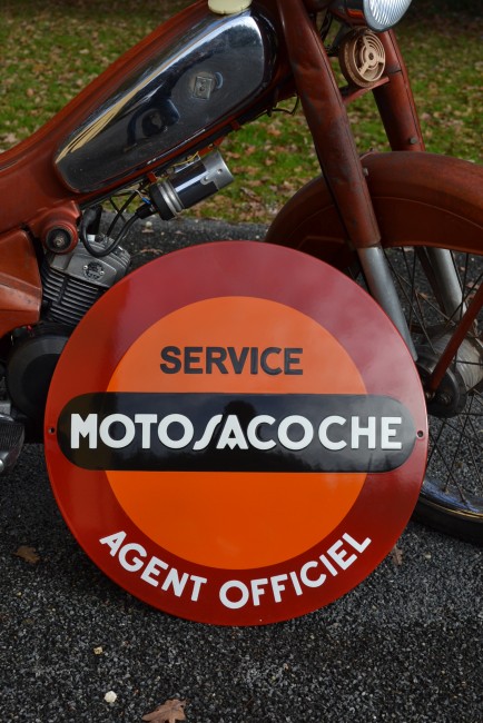 plaque emaillee MOTOSACOCHE