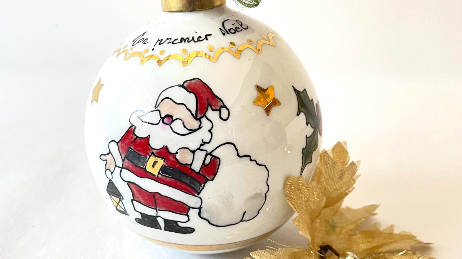 boule en porcelaine peinte à la main 