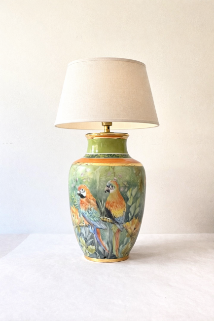 pied de lampe avec exemple abat-jour