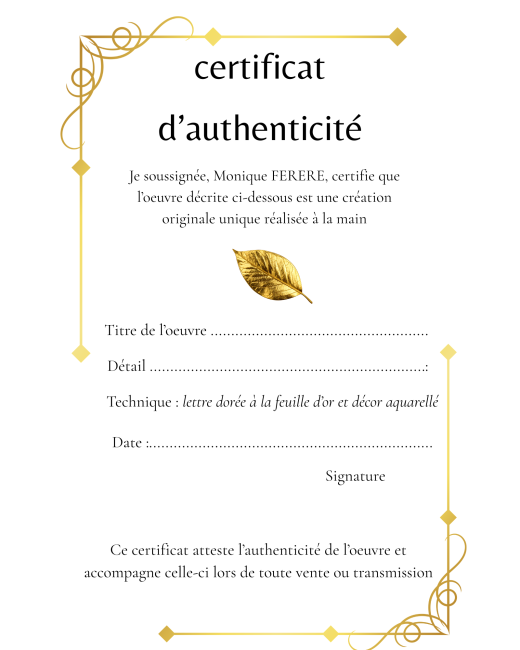 le certificat