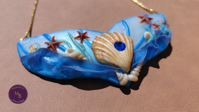 Talisman Sirène des Océans – Collier artisanal – Pièce unique