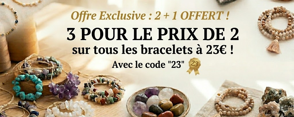 lot bracelet bois et pierres naturelles